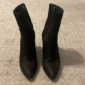 Free People black suede boots size 36